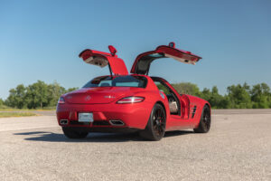 2012 Mercedes-Benz SLS AMG Coupe with gullwing doors open