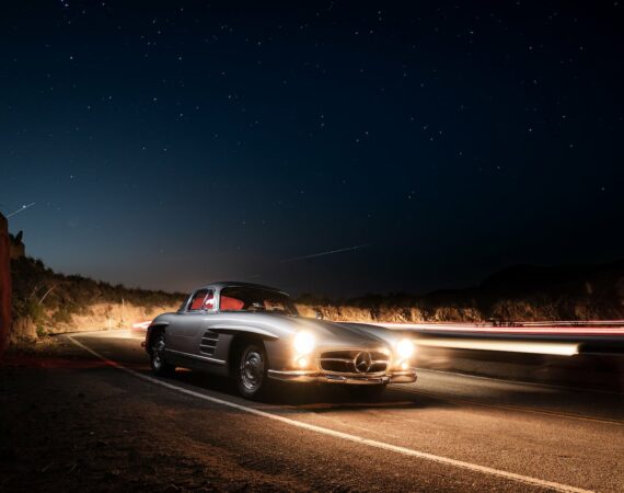 1955 Mercedes-Benz 300 SL Alloy Gullwing at RM Sotheby's Scottsdale 2022