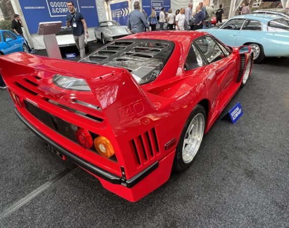 1991 Ferrari F40 on display at Gooding & Company in Amelia Island