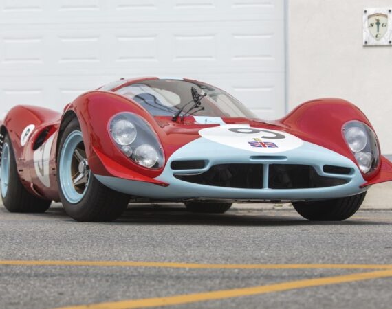 1967 Ferrari 412P low angle view