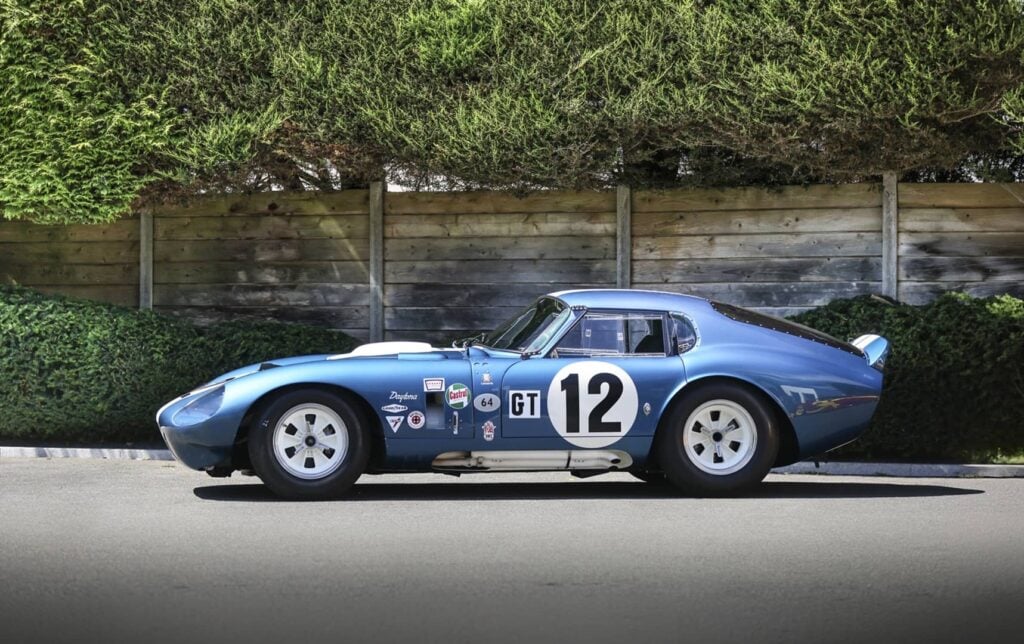 Guardsman blue livery on the 1964 Shelby Cobra Daytona Coupe, CSX2300