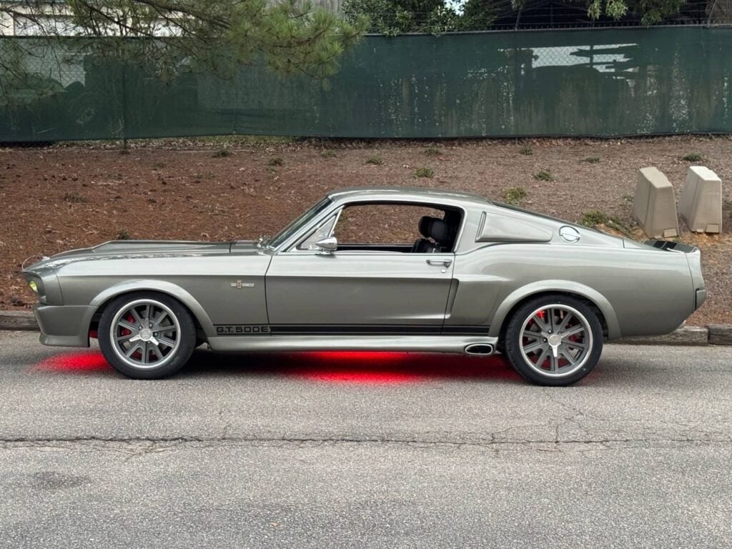 Side view of a 1967 Ford Mustang "Eleanor" - GAA Classic Cars July 2026
