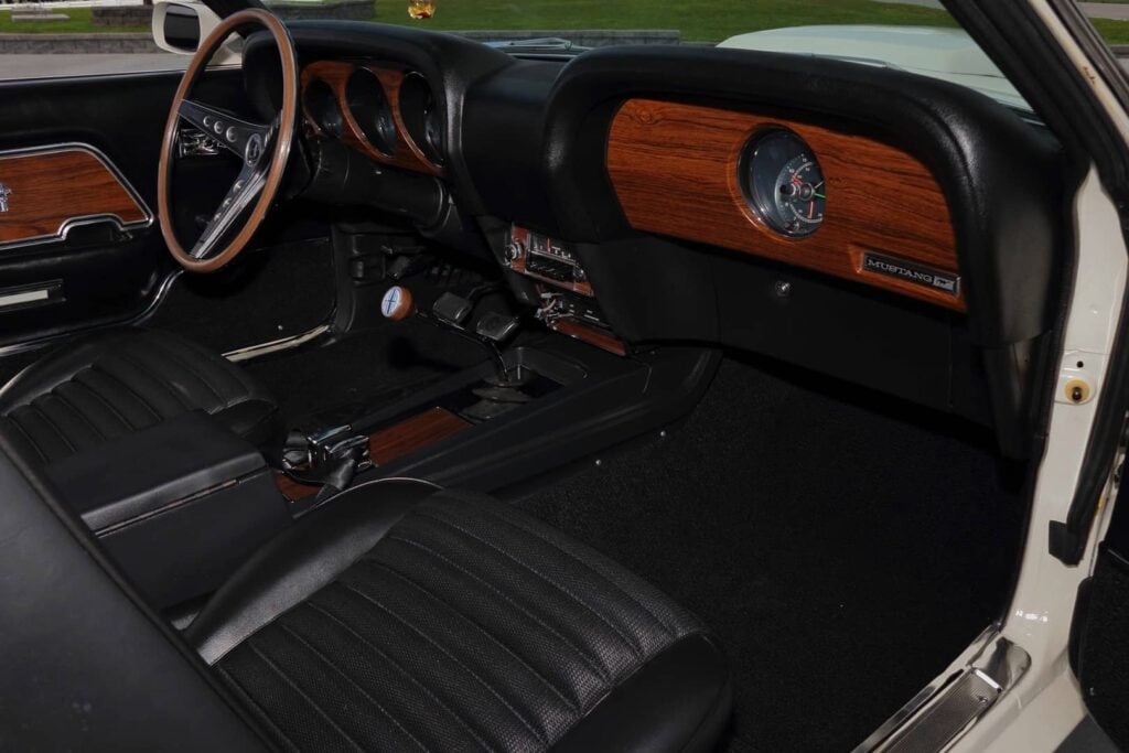 Interior of a Mustang Boss 429 that will be offered for sale at Mecum Nashville