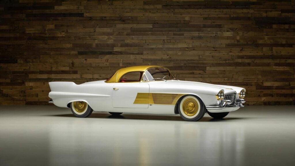 1953 Cadillac 'Elegante' with its hardtop at Kruse Auctions
