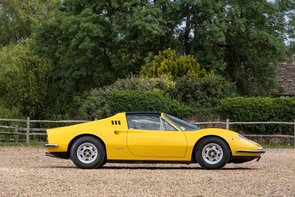 Bonhams Goodwood sold this yellow Ferrari Dino