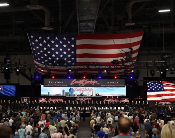 Barrett-Jackson Las Vegas Results from the patriotic auction block.