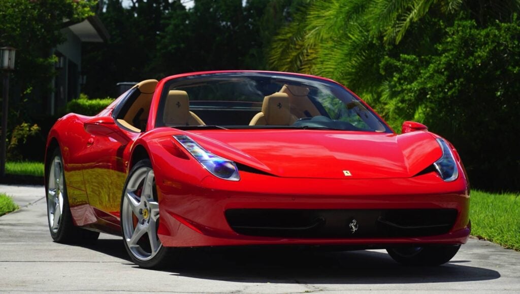 Ferrari 458 Spider as offered at Mecum Nashville